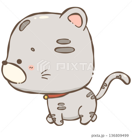 Little gray cat  136809499