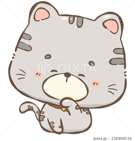 Little gray cat  136809516