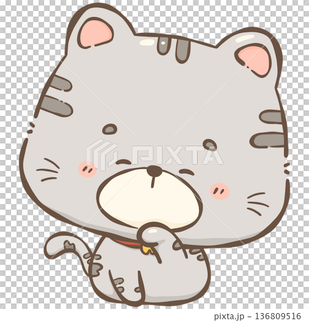 Little gray cat  136809516