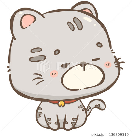 Little gray cat  136809519