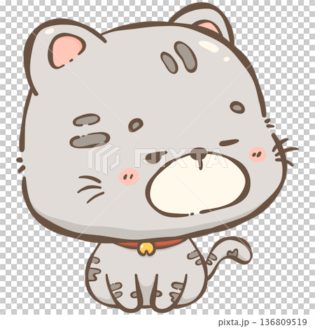 Little gray cat  136809519