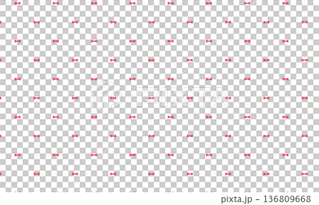 ドットで繋がった赤いりぼん入りのレトロな四角い点線の方眼 ドットで繋がった赤いりぼん入りのレトロな四角い点線の方眼 136809668