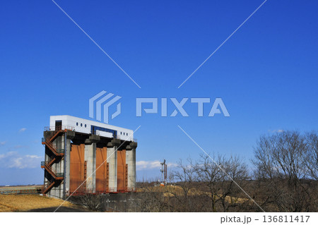 渡良瀬調節池第一排水門_03 136811417