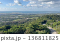 沖縄県石垣島の高台から望む海と市街地の絶景 136811825