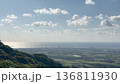 沖縄県石垣島 バンナ公園から望む海と市街地の風景 136811930