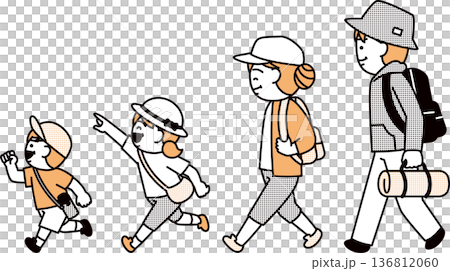 出去野餐的家庭 136812060