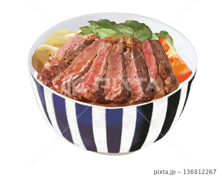 ステーキ丼 136812267