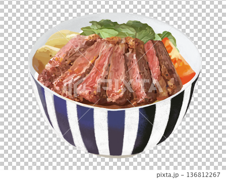 ステーキ丼 136812267