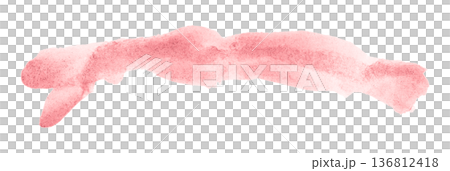 pink brush isolated on transparent background pink watercolor 136812418