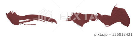 brown brush isolated on transparent background brown watercolor brown brush isolated on transparent background brown watercolor 136812421
