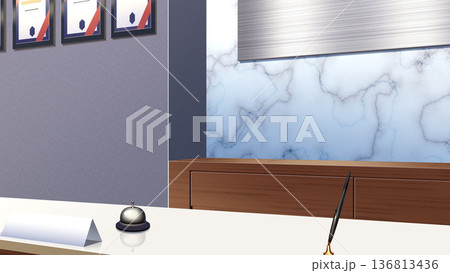 大理石の壁の受付 大理石の壁の受付 136813436