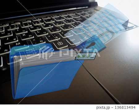 ファイル管理、情報漏洩対策とパスワード 136813494