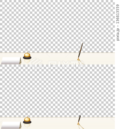 透明背景的接待台 136813559