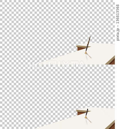 透明背景的接待台 136813568