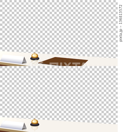 透明背景的接待台 136813572
