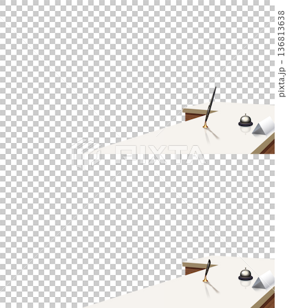 透明背景的接待台 透明背景的接待台 136813638