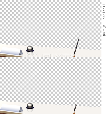 透明背景的接待台 136813641