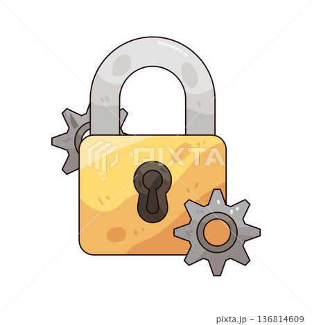 Illustration of Lock setting Illustration of Lock setting 136814609