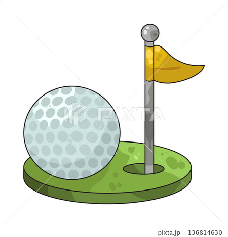 Illustration of Golf Illustration of Golf 136814630