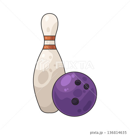 Illustration of Bowling 136814635