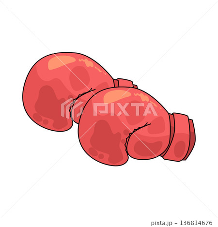 Illustration of boxing gloves 136814676