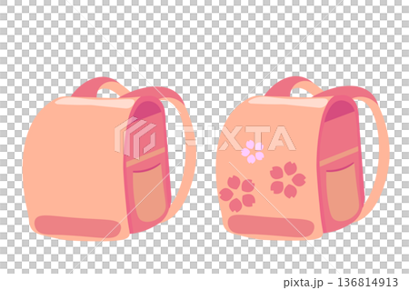 一套櫻花色的書包 136814913