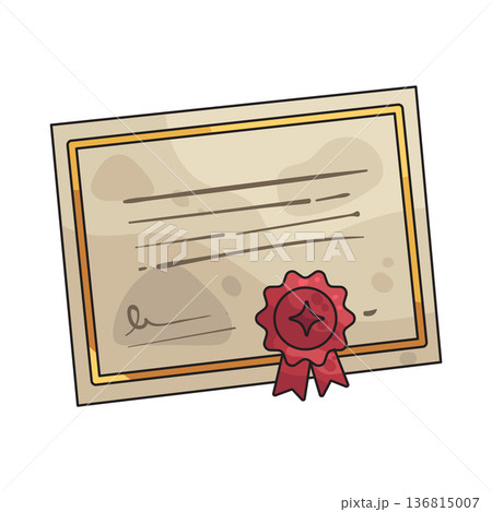 Illustration of certificate Illustration of certificate 136815007