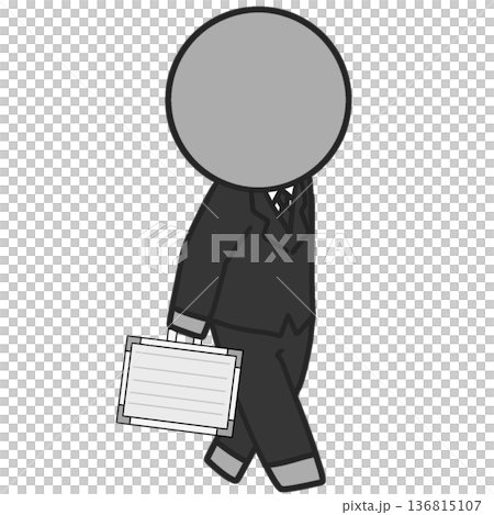 Salaryman pictogram Salaryman pictogram 136815107