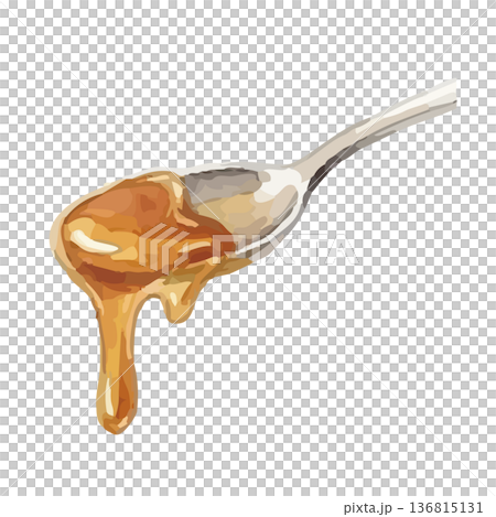 水彩風のキャラメルイラスト 136815131
