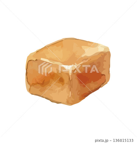 水彩風のキャラメルイラスト 136815133