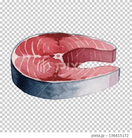 Watercolor style tuna illustration Watercolor style tuna illustration 136815172