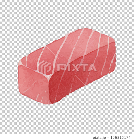 Watercolor style tuna illustration Watercolor style tuna illustration 136815174