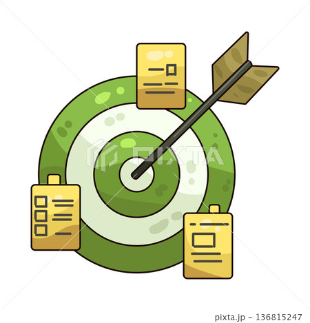 Illustration of target goal Illustration of target goal 136815247
