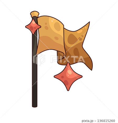 Illustration of finish flag Illustration of finish flag 136815260