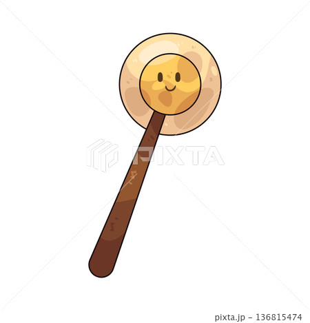 Illustration of Magic Wand with smile face Illustration of Magic Wand with smile face 136815474
