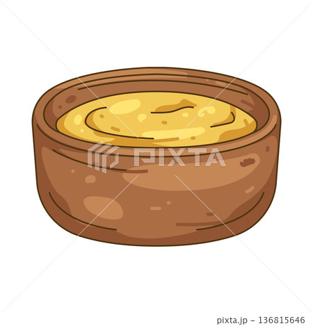 Illustration of Cheese sauce Illustration of Cheese sauce 136815646