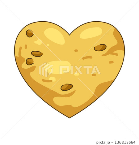 Illustration of Heart shaped cheese Illustration of Heart shaped cheese 136815664
