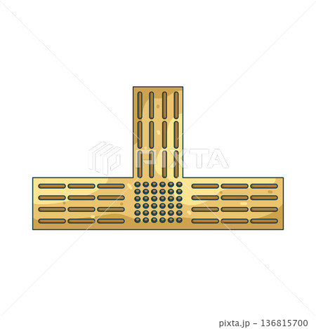 Illustration of tactile floor 136815700
