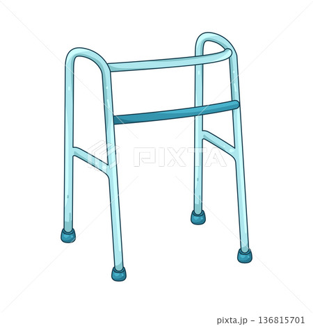 Illustration of walking aid 136815701