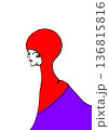 赤と紫の女の子 136815816
