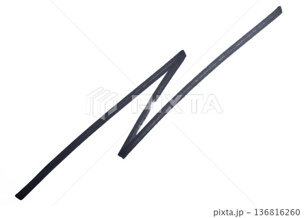 the lightning symbol drawn with black marker 136816260