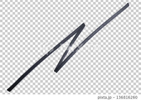 the lightning symbol drawn with black marker 136816260