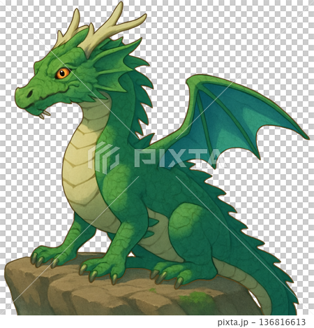 中國十二生肖、龍和龍的插圖 中國十二生肖、龍和龍的插圖 136816613