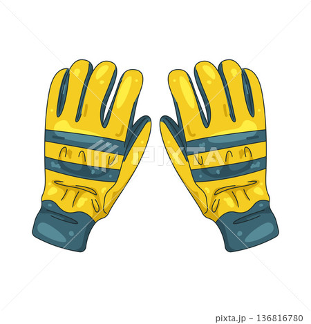 Illustration of Fire gloves Illustration of Fire gloves 136816780