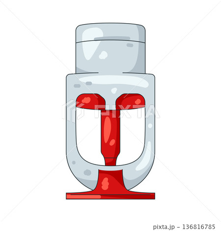 Illustration of fire sprinkler 136816785