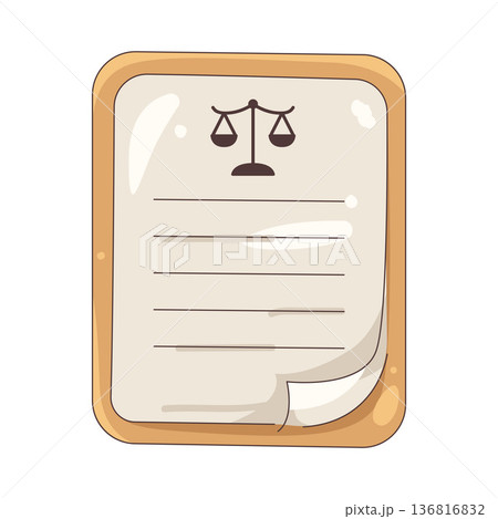 Illustration of legal document 136816832