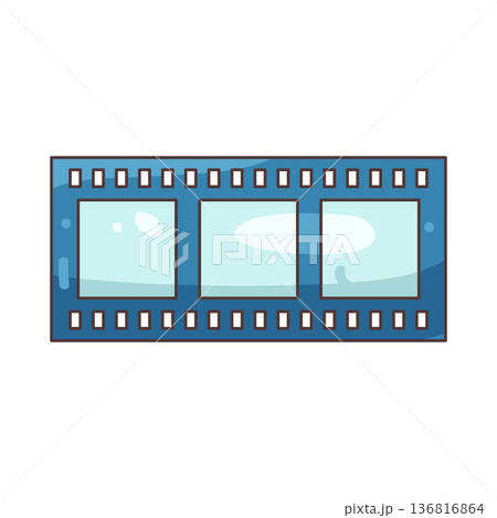Illustration of film strip Illustration of film strip 136816864