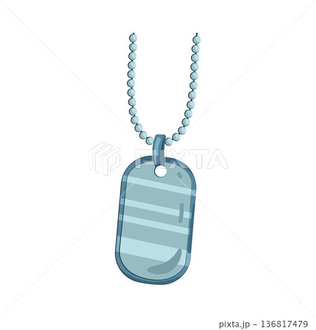Illustration of dog tag Illustration of dog tag 136817479