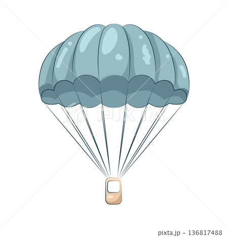 Illustration of parachute Illustration of parachute 136817488