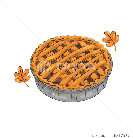 Illustration of pie Illustration of pie 136817527
